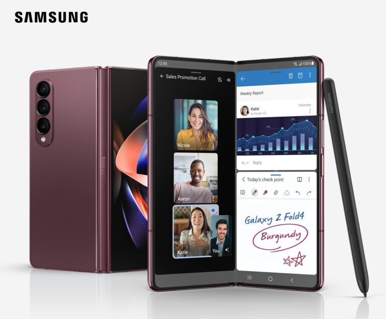 Samsung Z Fold 4 Đỏ Burgundy KM tặng kèm Samsung Care+