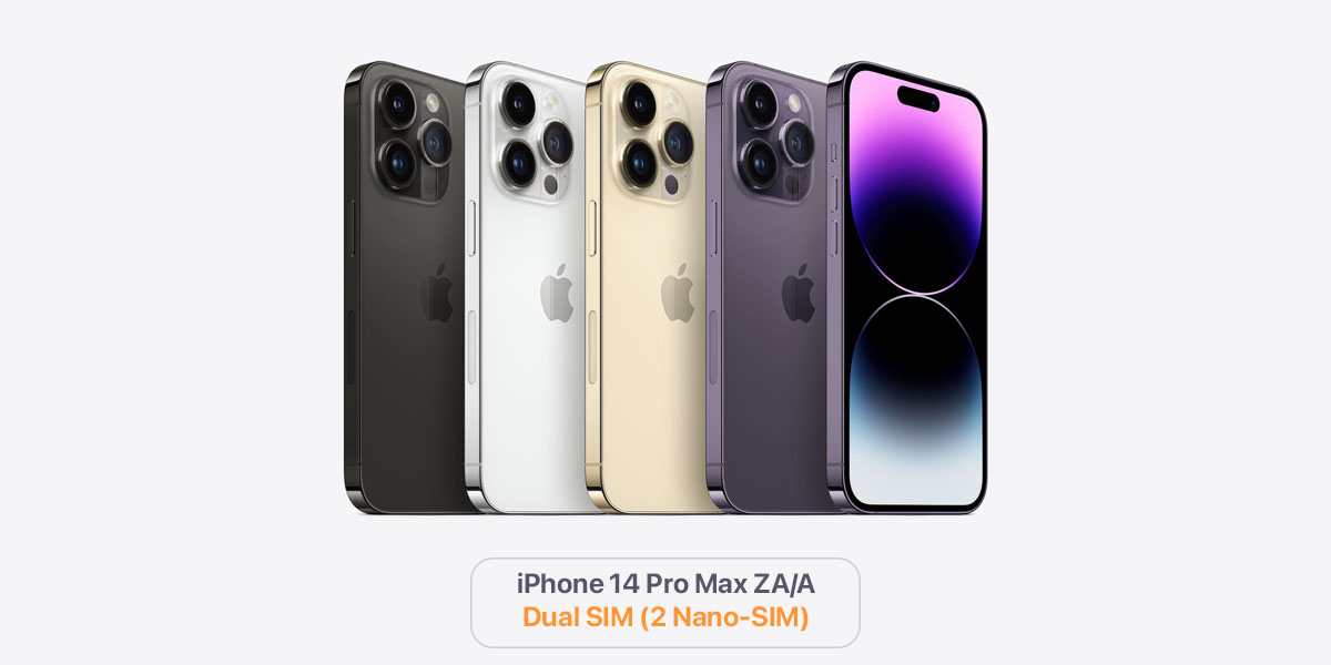 Điện thoại iPhone 14 Pro Max 2 Sim - ZA/A, Dual Sim ( 2 Nano-Sim ), Mới nguyên seal chưa Active, FullBox - New Seal, Cũ đẹp 99%, Like New như mới