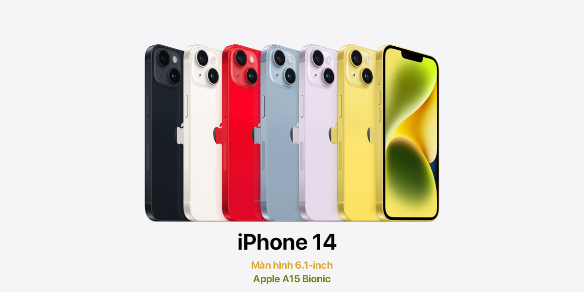 Điện thoại iPhone 14 chính hãng VN/A, Mỹ LL/A, Hong Kong 2 SIM ZA/A, Mới nguyên seal chưa Active, Cũ qua sử dụng đẹp 99%, Like New như mới, FullBox