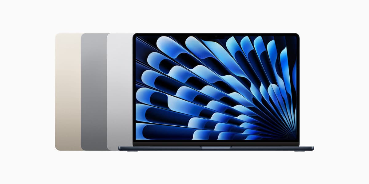 MacBook Air mới có bốn màu tuyệt đẹp, bao gồm ánh sao, xám không gian, bạc và đêm xanh thẳm