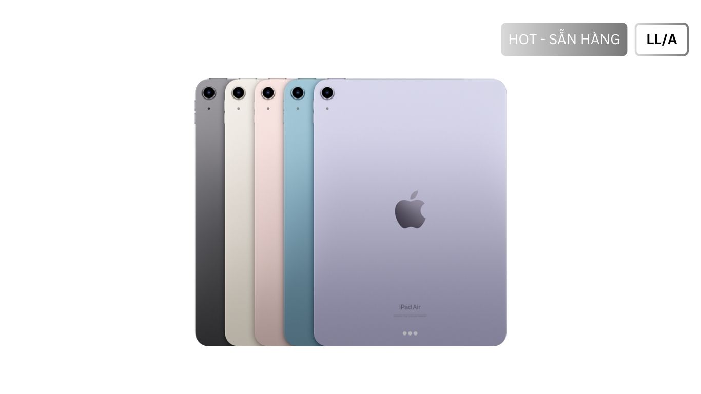 iPad Air 5 256GB WiFi LL/A - Bản Mỹ MM9L3LL/A, MM9P3LL/A, MM9N3LL/A, MME63LL/A, Bộ nhớ 256GB, Chip M1, New Seal chưa Active. Mua iPad Air 5 xách tay Mỹ – Giá Rẻ, Sẵn Hàng, Giao Hàng Nhanh tại TheTekCoffee. Chúng tôi chuyên cung cấp iPad Air 5 hàng Mỹ, Giá tốt nhất tại HCM.