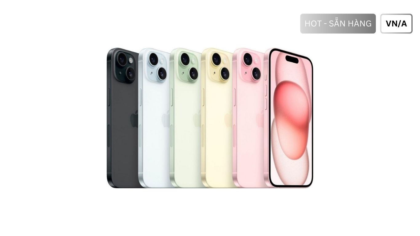 iPhone 15 256GB VN/A, Mới nguyên seal chưa Active, Bảo hành 12 tháng Apple Việt Nam, FullBox – New Seal.