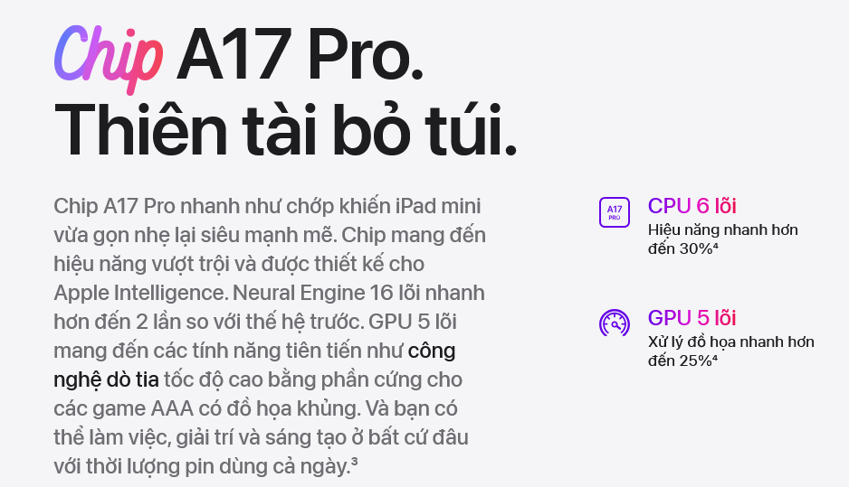 Chip A17 Pro - Hiệu Năng Vượt Trội