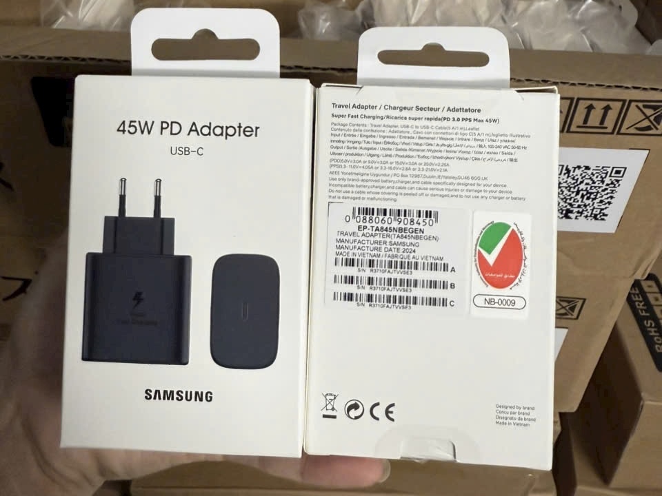 Adapter Sạc Nhanh 45W Samsung Chính Hãng tại TheTekCoffee