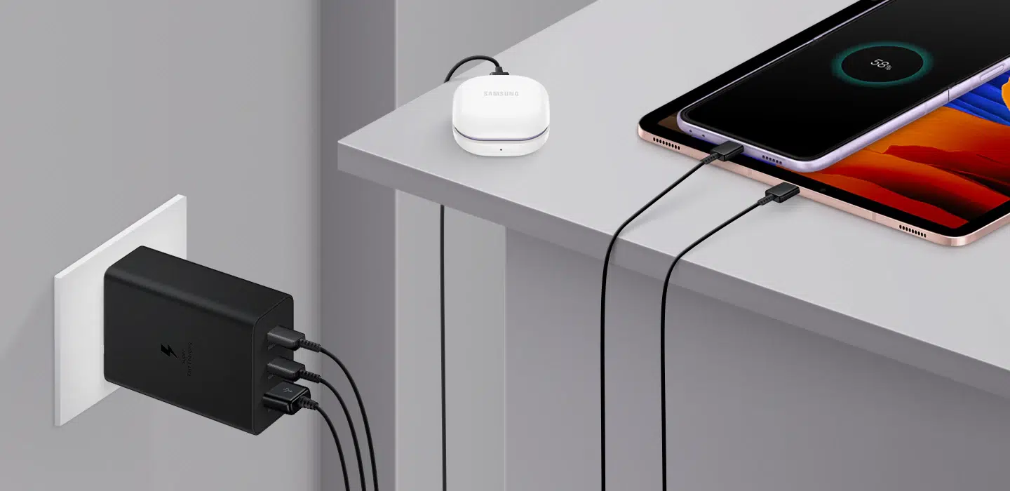 Củ sạc Ba Cổng Samsung T6530 (65W) – EP-T6530NBEGWW | Chính Hãng – TheTekCoffee