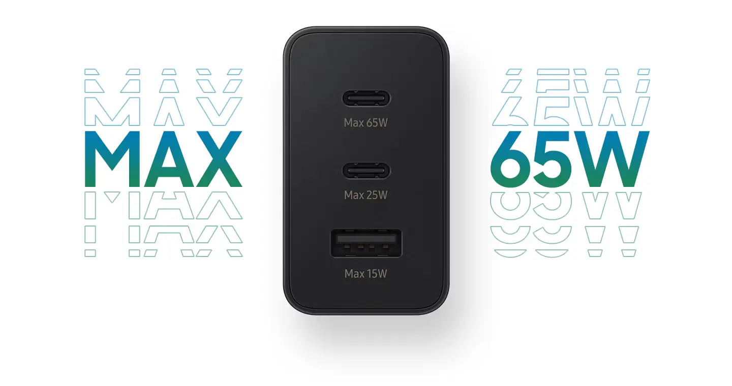 Củ sạc Ba Cổng Samsung T6530 (65W) – EP-T6530NBEGWW | Chính Hãng – TheTekCoffee